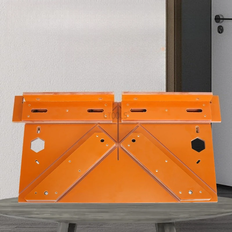Door and Window Frame Line 45 Degree Angle Cutting Assistant Guide Tool Table Saw Bottom Plate Precision Oblique Cutting Tool