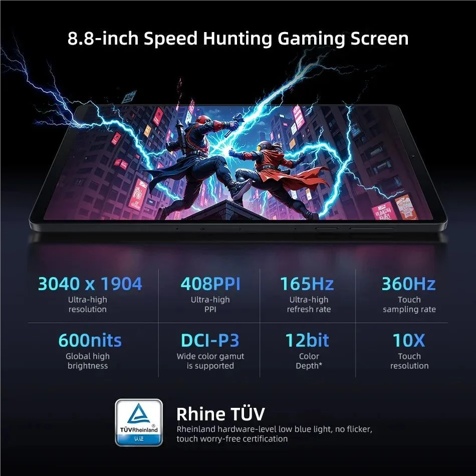 Lenovo Legion Y700 2025 CN Android Pad Gen 4 TB322FC Gaming Tab 12/16GB 256/512GB Snapdragon 8 Elite 8.8 "165 هرتز 7600 مللي أمبير في الساعة