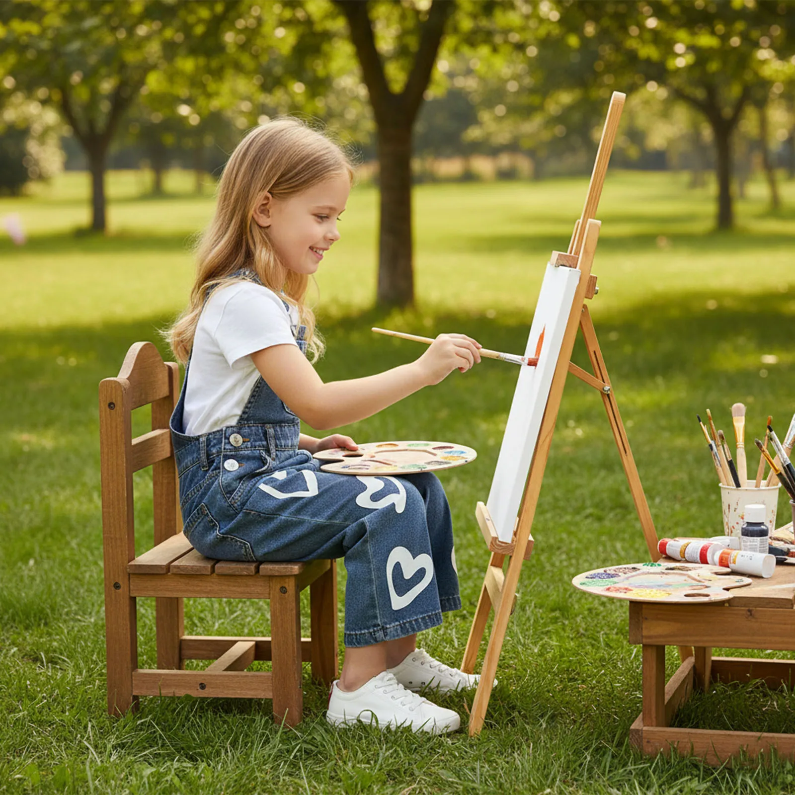 

Джинсовые комбинезоны для маленьких девочек, комбинезон без рукавов в полный рост с принтом сердца и карманами