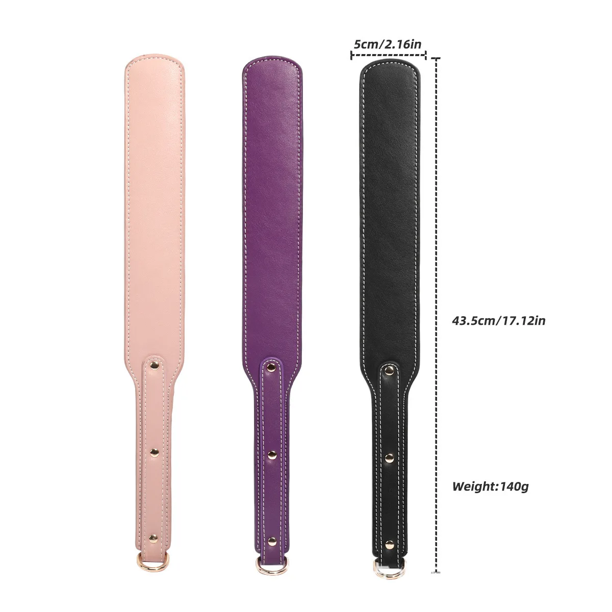 43cm  PU Leather Punk rivet Horse Whip Flogger Riding Leather Spank Paddle Equestrian Training Horse