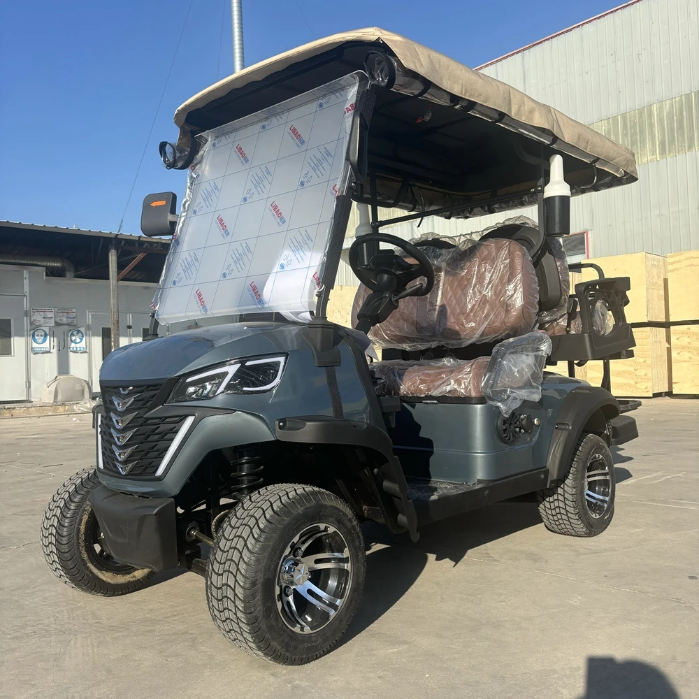 Good Load Bearing Capacity 48 v Lithium Battery Golf Club Cart Alum Chassis 4+2 Seats Golf Buggy Hunting Cart Karts Car