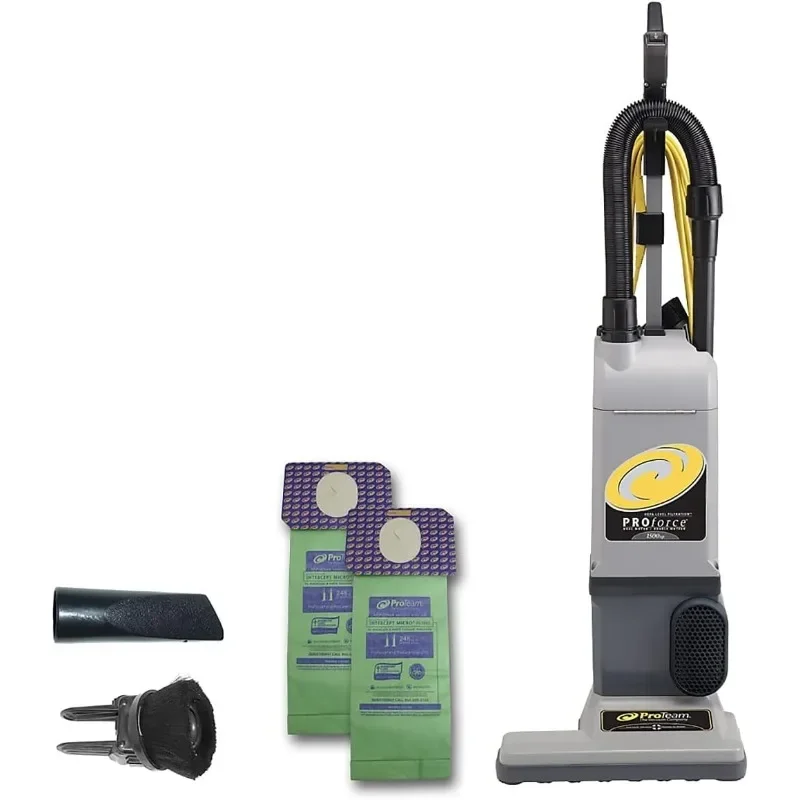 ProForce 1500XP Bagged Upright Vacuum Cleaner with HEPA Media Filtration, Commercial Upright Vacuum with On-Board Tools