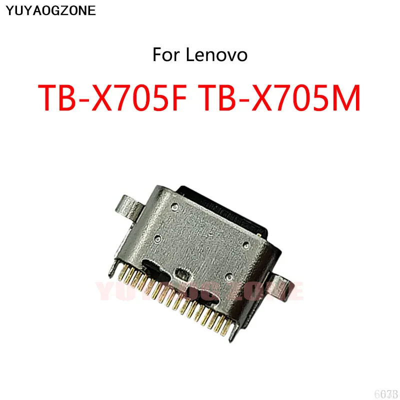 100PCS/Lot For Lenovo Tab P10 X705F TB-X705F TB-X705M ZA44 Type-C 16 Pin USB Charging Dock Charge Socket Port Jack Connector