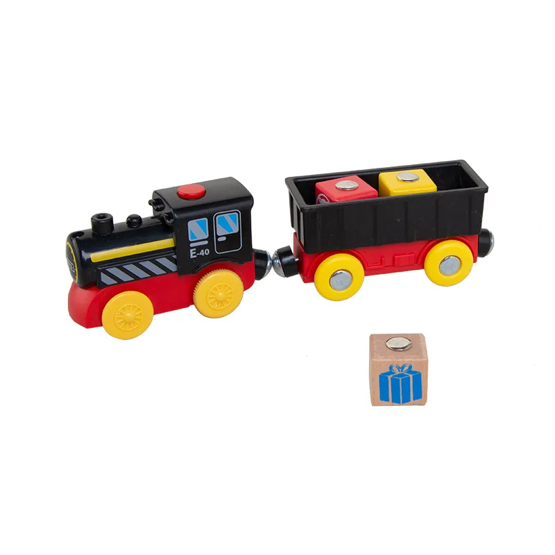 Children's Hot-Selling Toy Electric Train Transporter Toy Compatible With Various Wooden Tracks Gifts