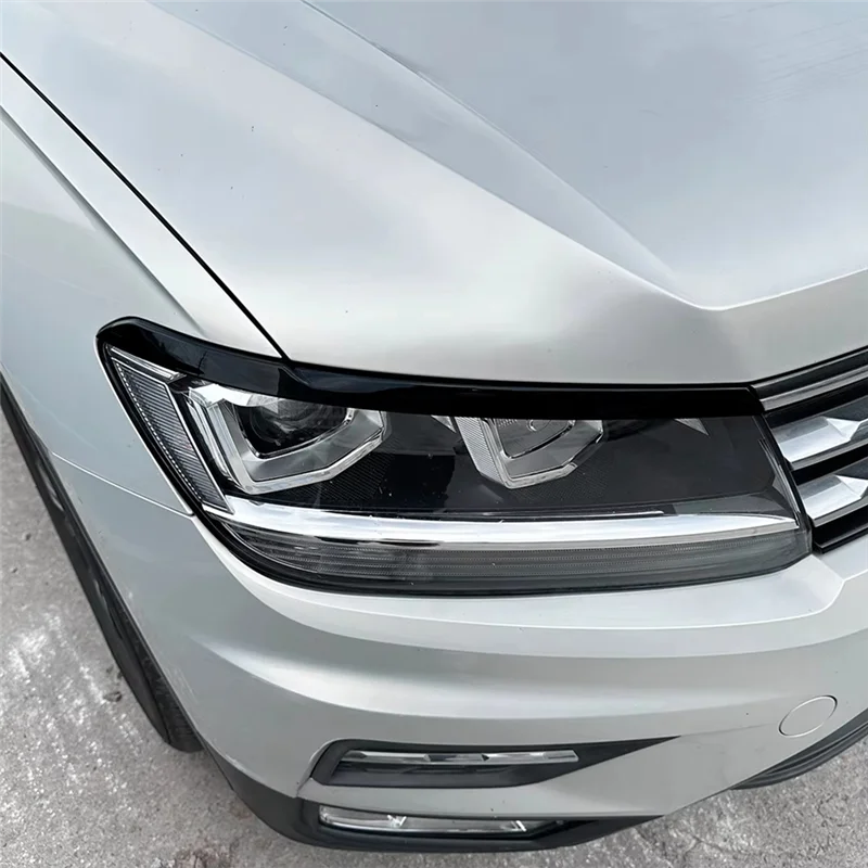 

Efficient Car Headlight Eyebrow Eyelids Cover Trim For VW Tiguan MK2 2017-2020 Accessories