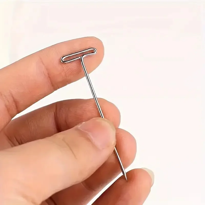 70 pieces T & C curved wig making pins needles set with storage case for secure hair weaving wig making blocking knitting