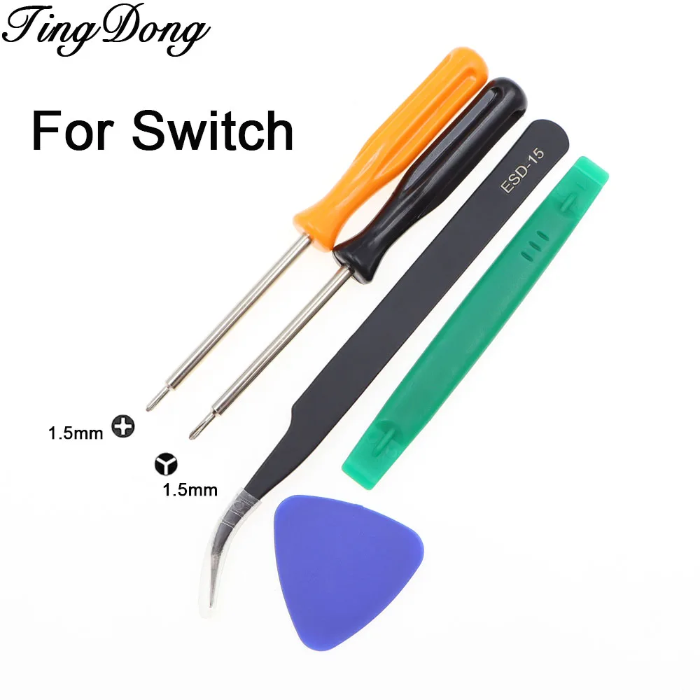 5 in 1 1.5mm Phillips&Y-type Tri-wing PH Screwdrivers Tool Kits for NS Switch/Lite/Oled Joy-con Controller Shell