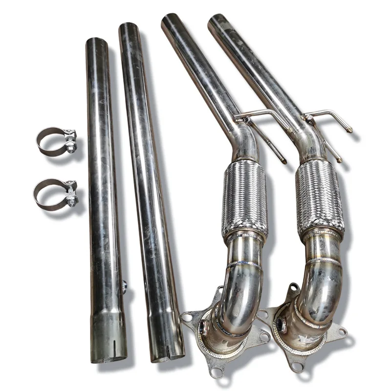 Adecuado para la sección de cabeza Suiteng GTI, diámetro especial 76mm, válvula modificada, sección de cabezal del tubo de escape, suministro de fabricantes