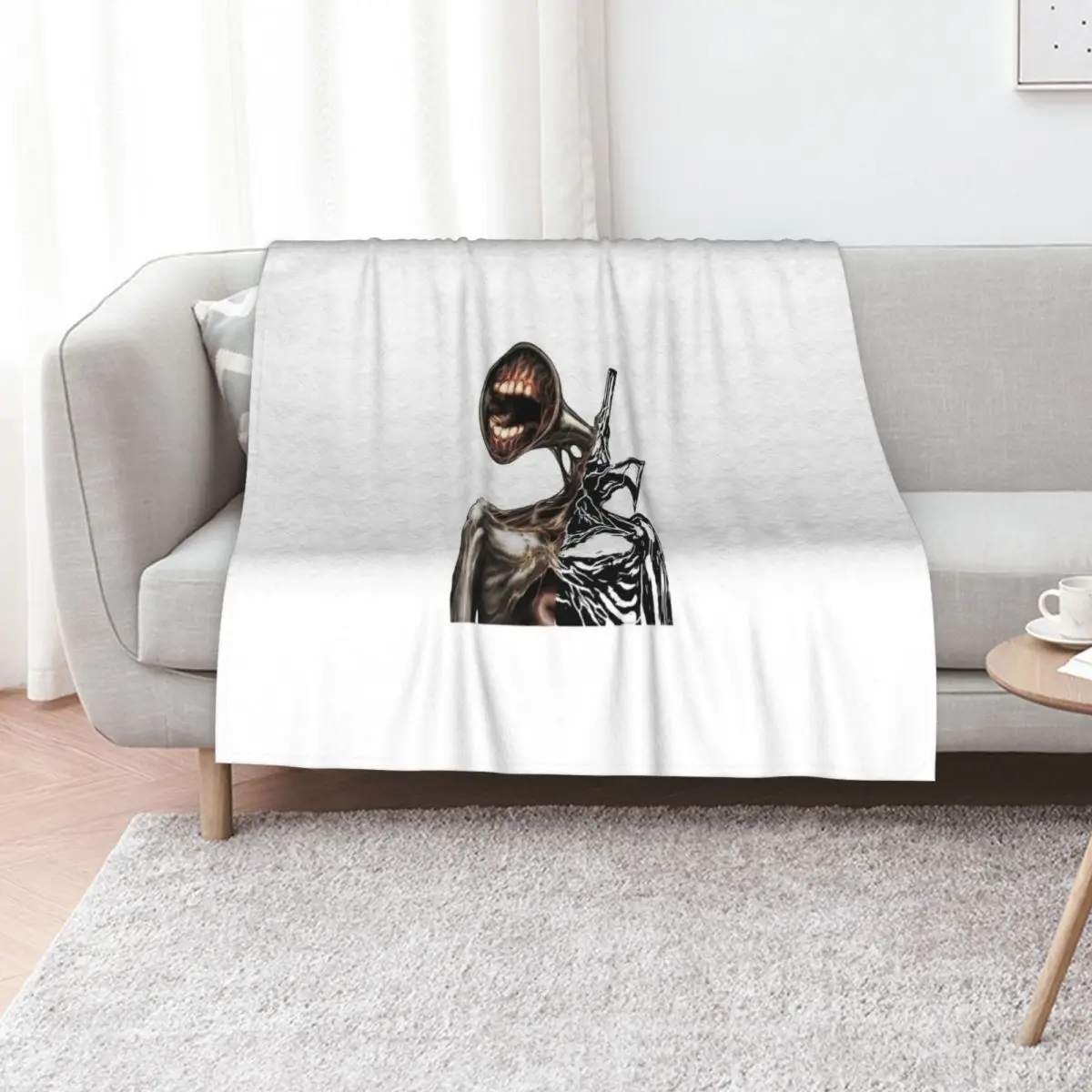 siren head creepypasta creature Throw Blanket manga Bed Fashionable Soft Luxury Throw Warm christmas gifts Blankets