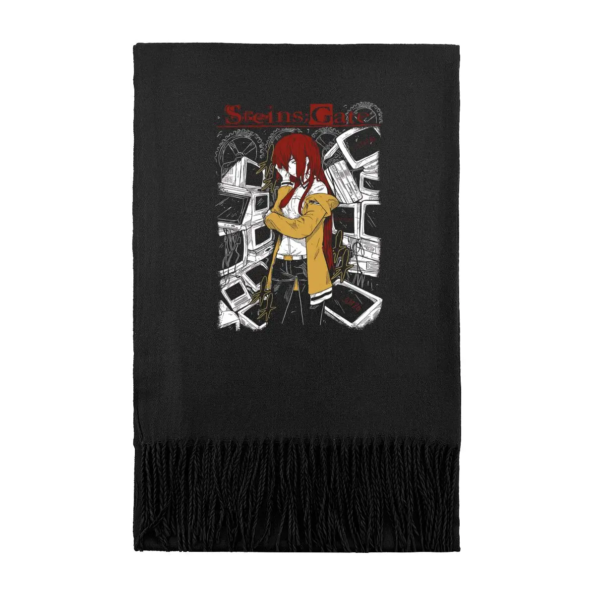 

Steins;Gate Персонаж Искусство Осень Зима Холодостойкий Длинный Шарф Повседневный Теплый Повседневный Шарф