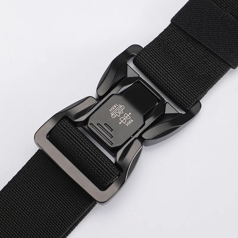 

Men belt Classic Design Fashion Matching Essentials Tactical Quick Release Snap Snap Elastic Leisure Outdoor Tactical Belt