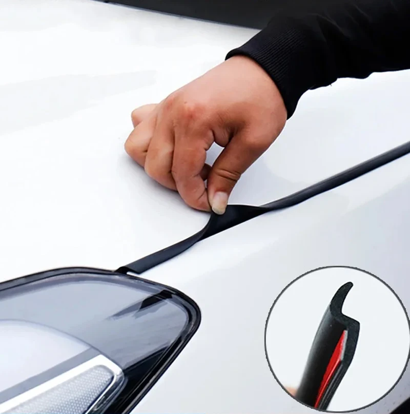 Z P D Typ Dichtungen Auto Tür Dichtung Streifen Auto Gummi Tür Dichtung Streifen Lärm Isolierung Anti-Staub Auto Dichtung starken Klebstoff – Detail 12