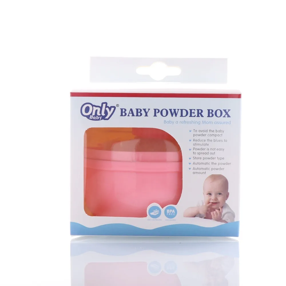 PP Makeup Box Useful ABS Plush Baby Powder Box Talcum Powder Box