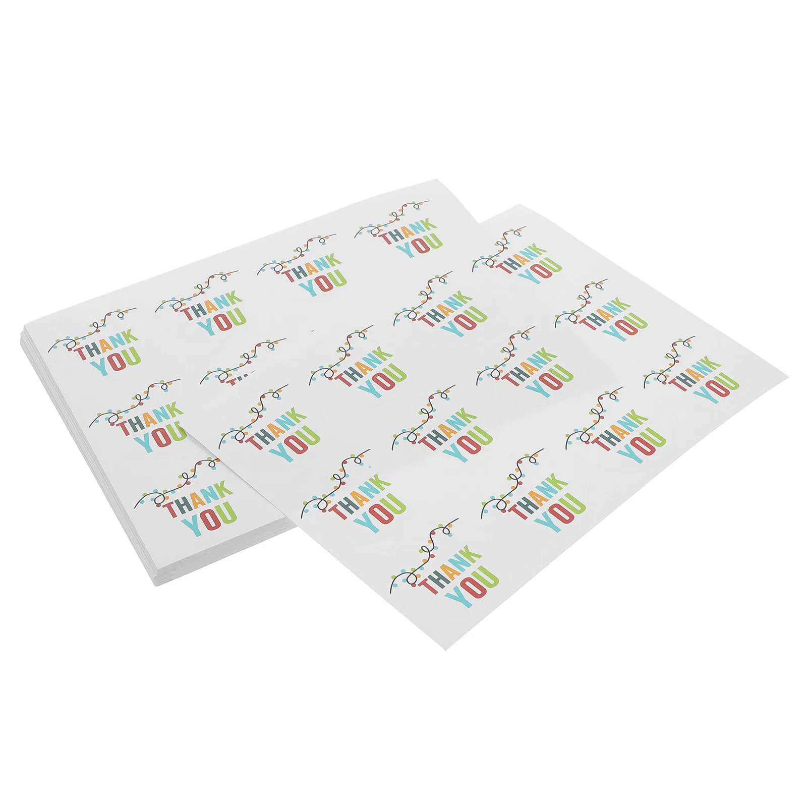 

50 Sheets Thank You Stickers Self-Adhesive Decorative Sealing Labels for Gift Wrapping Baking Packaging Candy Bags Scrapbooking