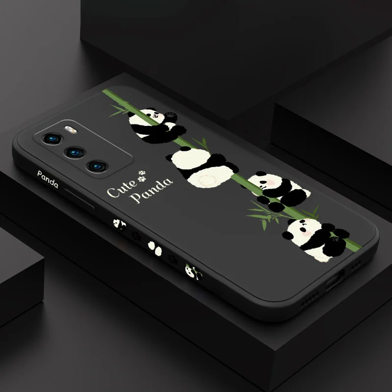 Climb Panda Phone Case For Huawei P40 P50 P30 P20 Pro Lite Nova 10 10SE 9 9SE Mate 50 50E 40 30 20 Pro Lite Cover