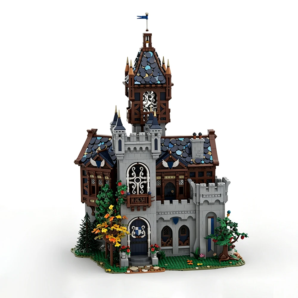 New MOC Medieval Castle Falcon Barracks Model Building Blocks DIY Modular House Building Assembly Toy Adult Collectible Gift Set