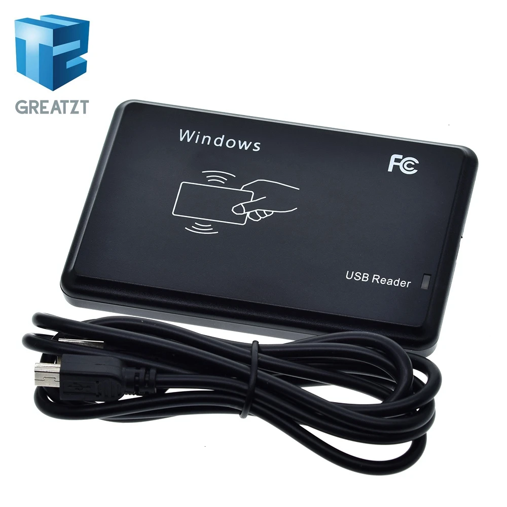 GREATZT RFID считыватель USB Порты и разъёмы EM4100 TK4100 125khz ID Бесконтактный чувствительность Смарт-Карты Поддержка Порты и разъёмы окна Системы Linux