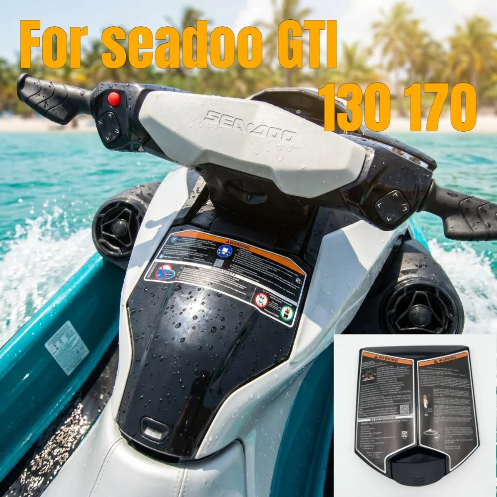 Jet Ski Stickers GTI130 GTISE170 Glove Box Lid Warning Decal Waterproof Sticker Accessories For BRP Sea-Doo SeaDoo GTI 130 170
