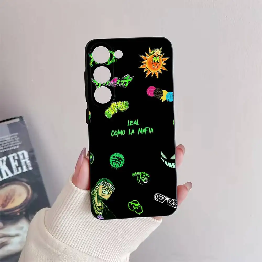 Funda de teléfono Feid Ferxxo SIXDO MOR para Samsung Galaxy A73,72,51,53,52,71,22,5G,Note,J7,8,9 funda negra suave