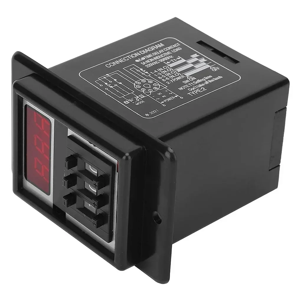 Reliable ASY 3D AC 220V Power on Delay Timer Time Relay Contact Has Strong Conductivity & High Carrying Current