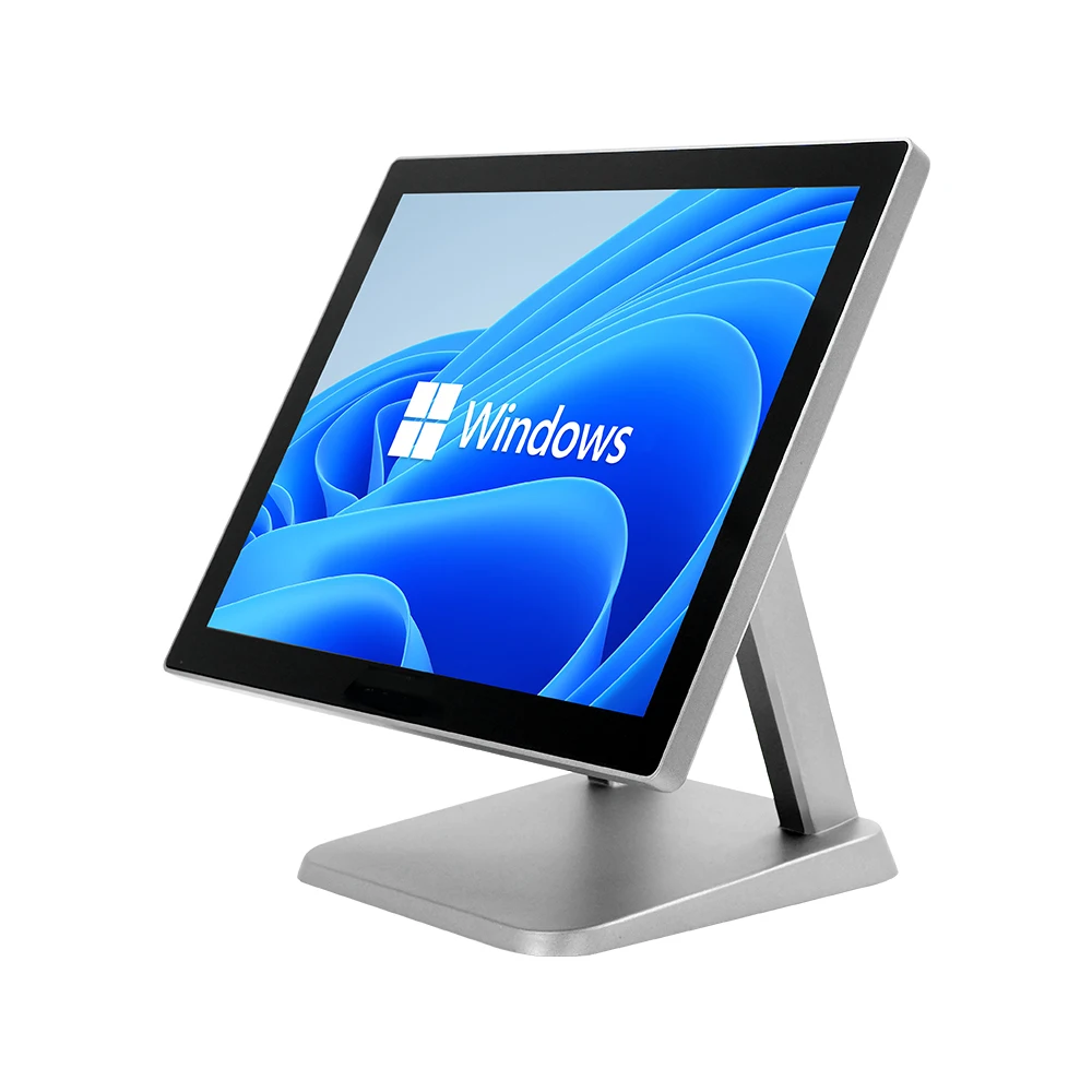 15 Inch Touch Screen POS Machine Intel i5 Windows 10 Compatible Retail POS Terminal with Aluminum Cash Register MSR Card Reader