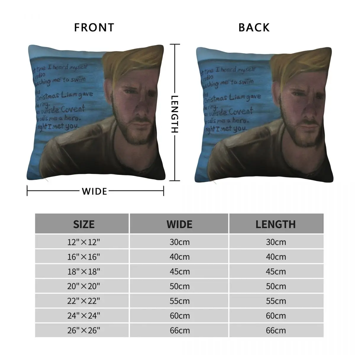 Lost Charlie Pace Square Pillowcase Polyester Linen Velvet Creative Zip Decorative Throw Pillow Case Bed Cushion Case 18