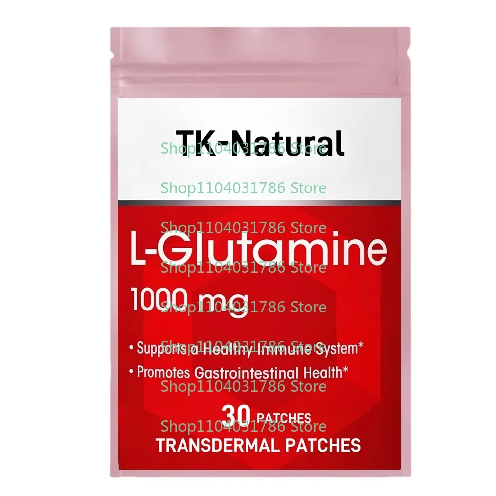 

30 пластырей L-Glutamine Transdermal Plasters Amino Acid - мышечная ткань, Gut Health Immune Health