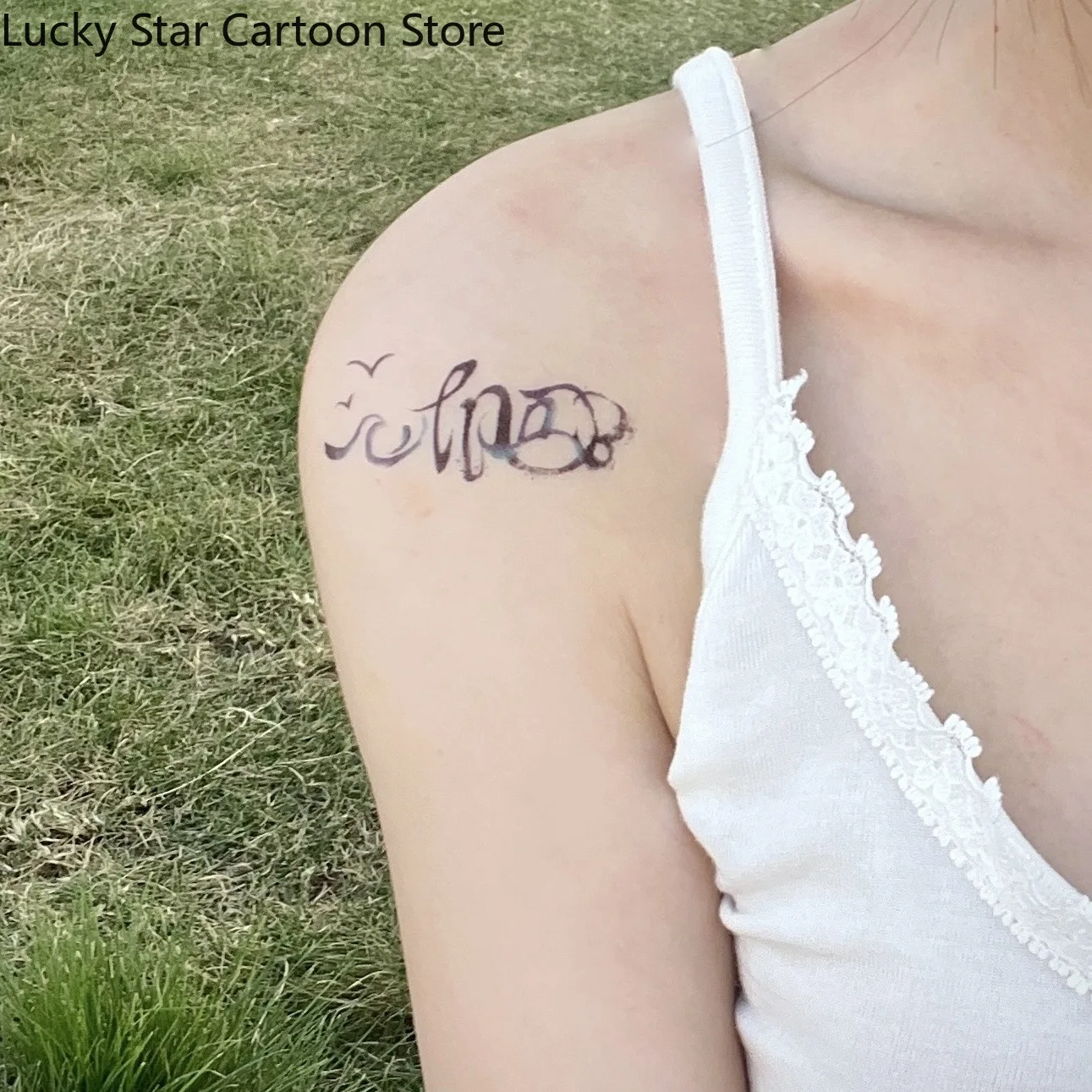 Anime Love and Deepspace Zayne Cosplay Sandbeach Theme Colourful Tattoo Sticker Cartoon Temporary Tattoos Tattooing Halloween