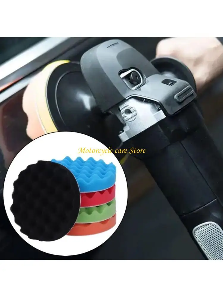 

U75F 5Pcs 6inch 150mm Sponge for Buff Polishing Pad For Car Polisher