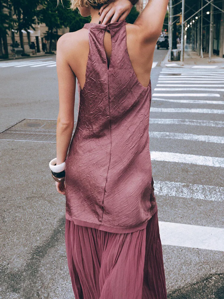 New Summer Women's Midi Dr Svel Gored con pannelli Ele Faionable 2025 Seasonal Faion Abbigliamento da donna