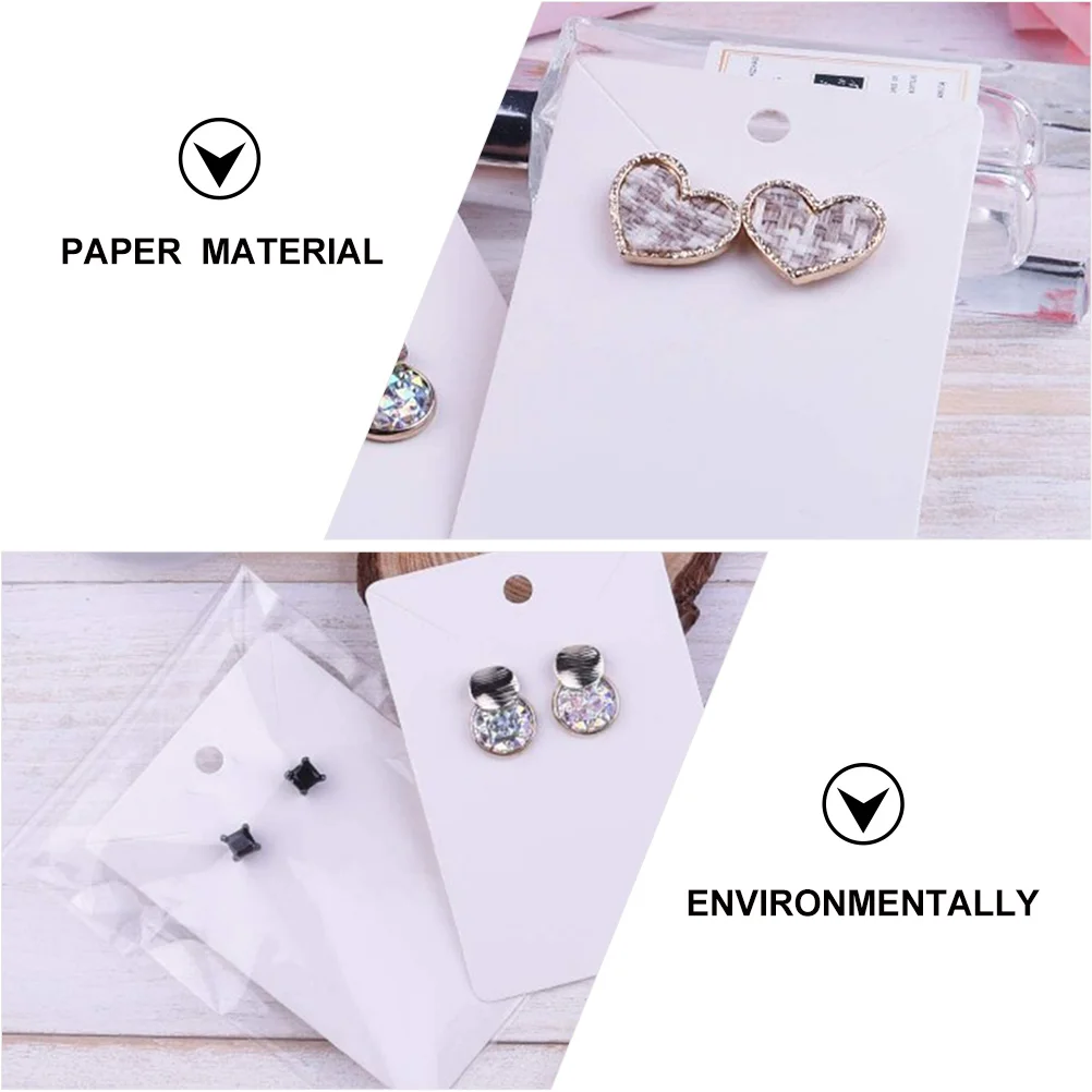 

1 комплект карточек для демонстрации сережек, винтажная крафт-бумага, прочный держатель для ювелирных изделий для магазина, дома, подвесные упаковочные карты с отверстиями