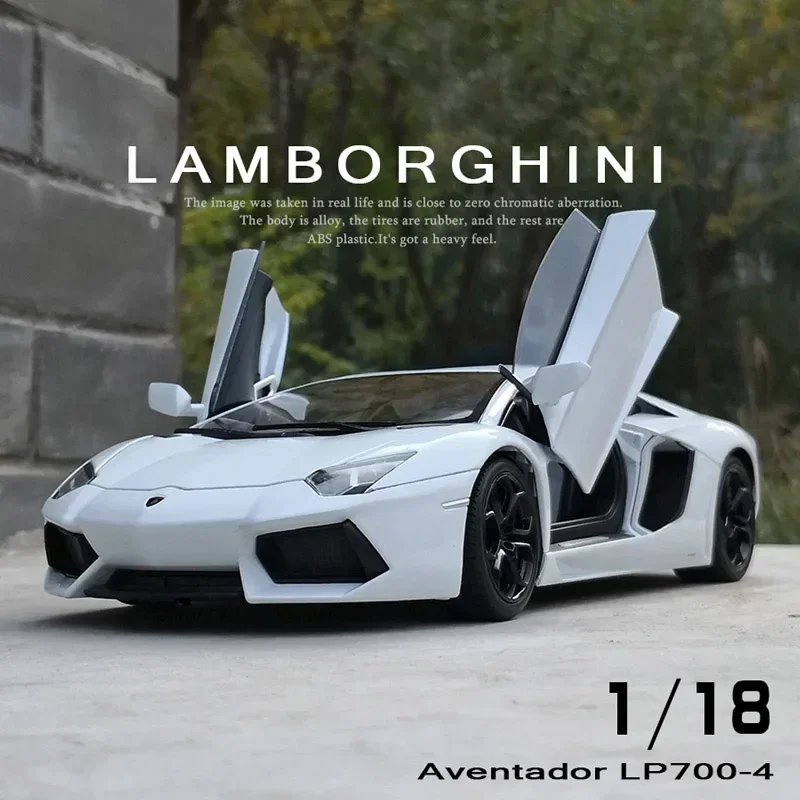 

Welly 1:18 Lamborghini Aventador LP700-4 Alloy Sports Car Model Diecast Metal Toy Car Model Simulation Collection Childrens Gift