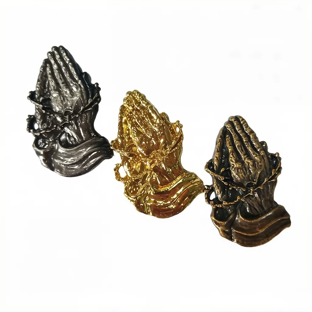 DIY Metal Badge Sticker Decoration Parts Accessories Buddha's hand For ZP Zorro Lighters