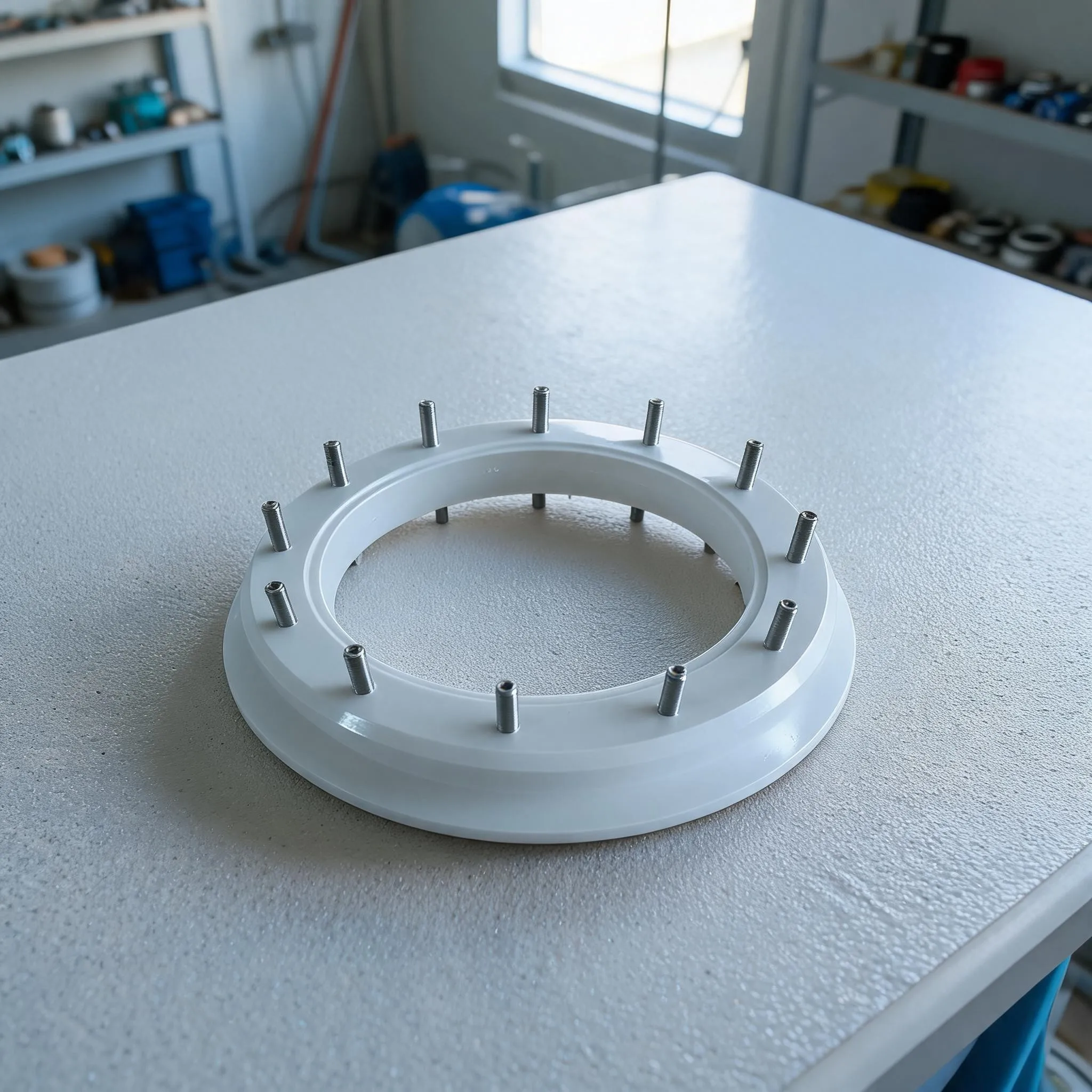 ABS Sand Filter Head Flange with Double-Sided Screws Compatible with For 2 Inch Pool Filter Tanks for Leak-Resistant Connection