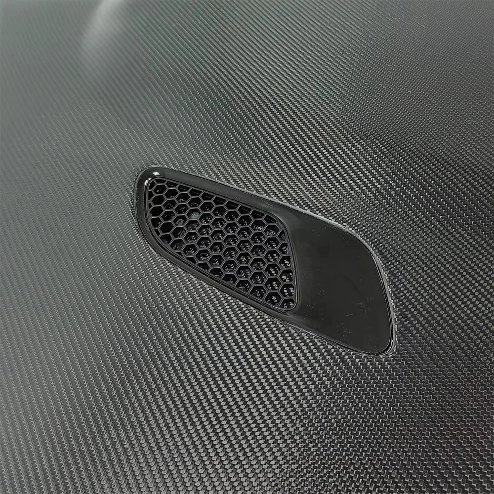 For 3 Series E90 2009-12 Sedan Carbon V Style Front Vented Cooling Hood 5