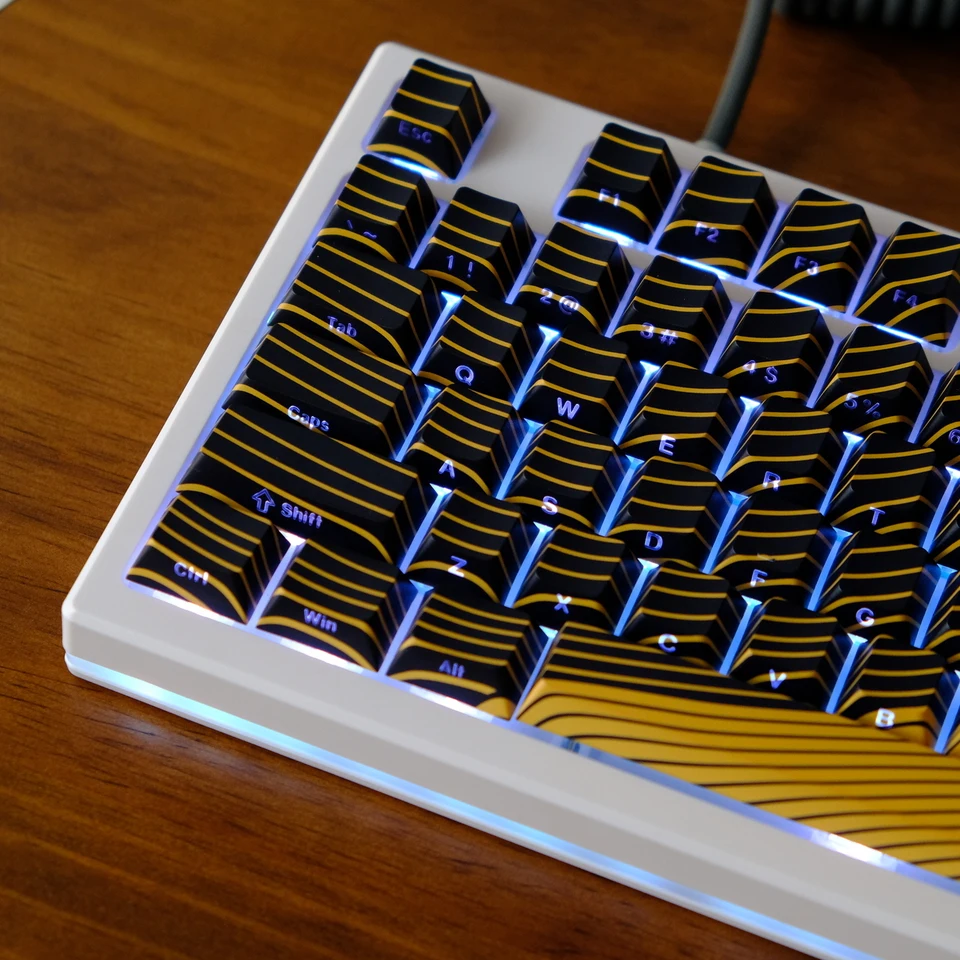 Wooting 5 Dye-Sub PBT Magnetic Wave Keycaps for Mechanical