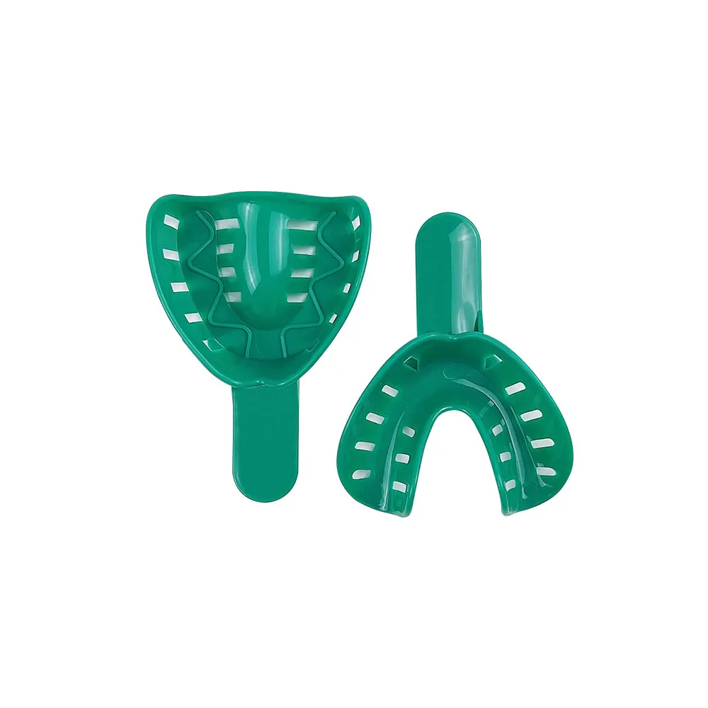 Juego de bandejas de impresión Dental de colores para adultos y niños, Kit de soporte de dientes de plástico para el cuidado bucal, herramientas de