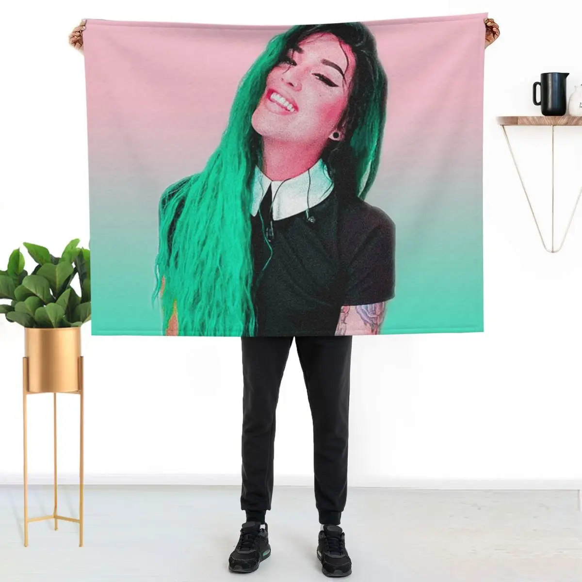 

Adore Delano || background color Throw Blanket Lightweight Warm Blanket for Travel Camping