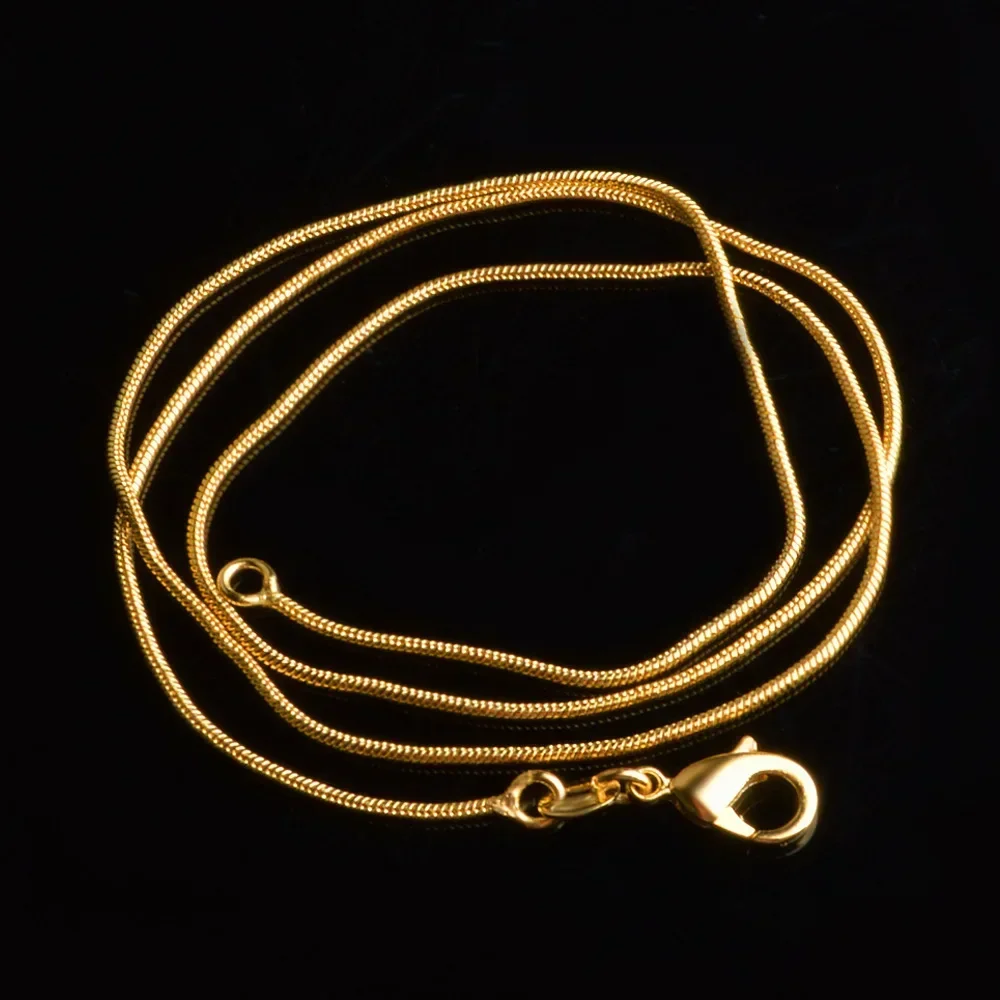 Cadena de plata de ley 925 para hombre y mujer, Collar de plata de ley, cadena de serpiente de alta calidad