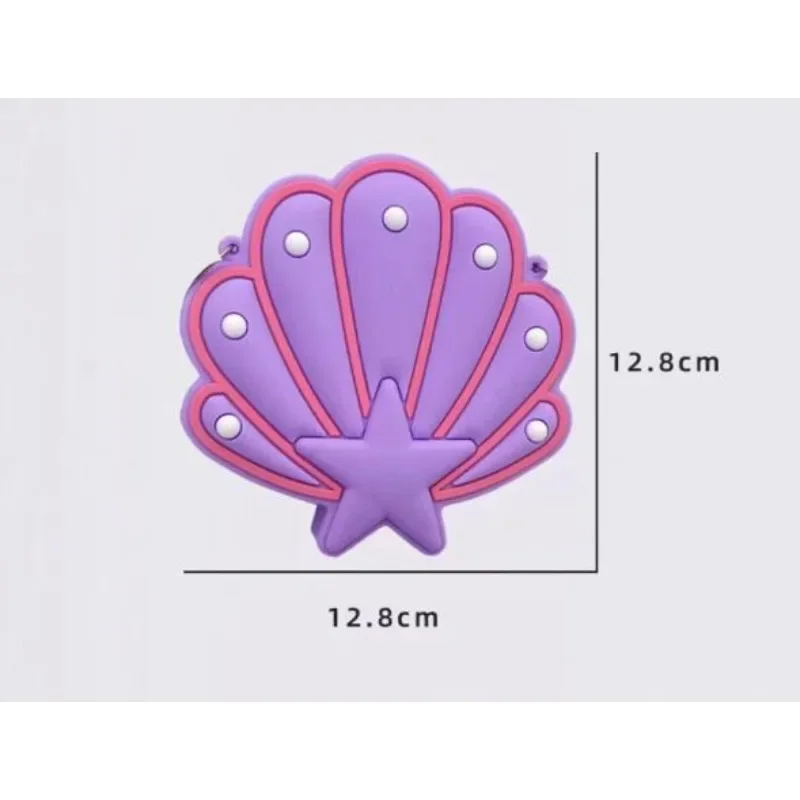 1pc Cartoon Cute Shell Silicone Bag One Cross Shoulder Men's and Women's Fashion Decoration Wallet