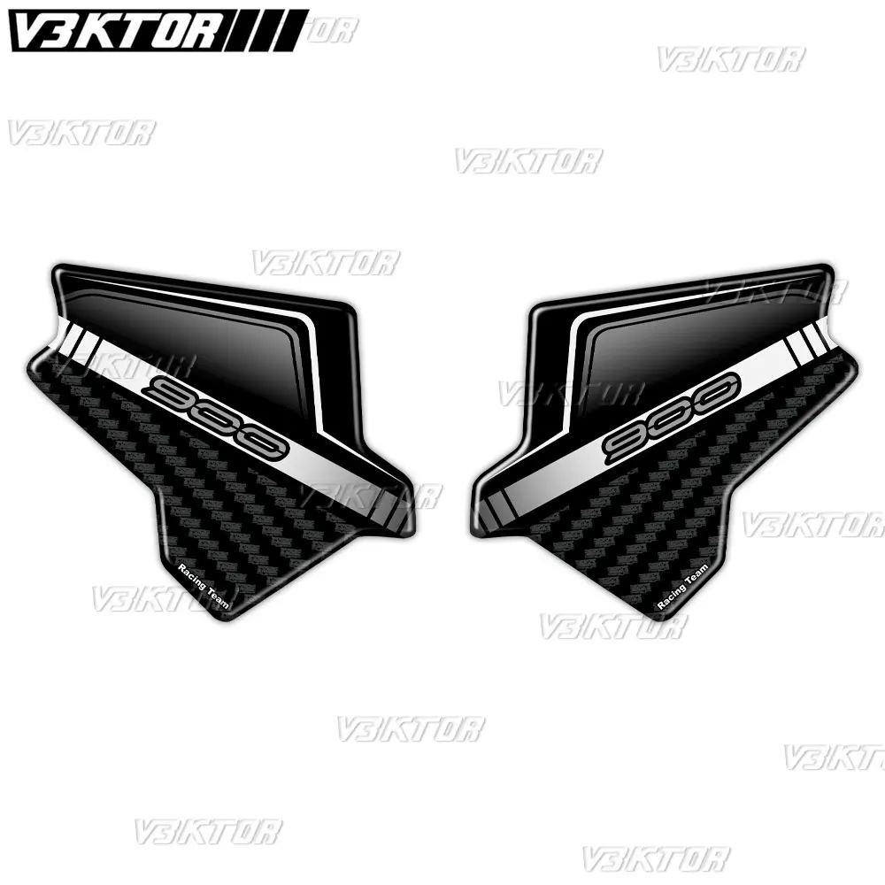 For Kawasaki Z900 Z 900 2020-2024 2023 2022 2021 3D Resin Motorcycle Guards Beat Heel Sticker Protection Heel Pad Decals