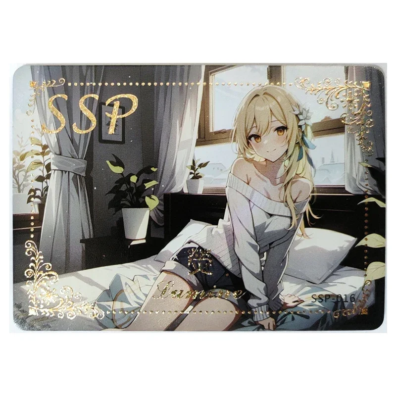 Anime Goddess Story Rare SSP Refraction Foil Lumine Silver Wolf Keqing March 7th Toys for boys Collectible Card Birthday Present