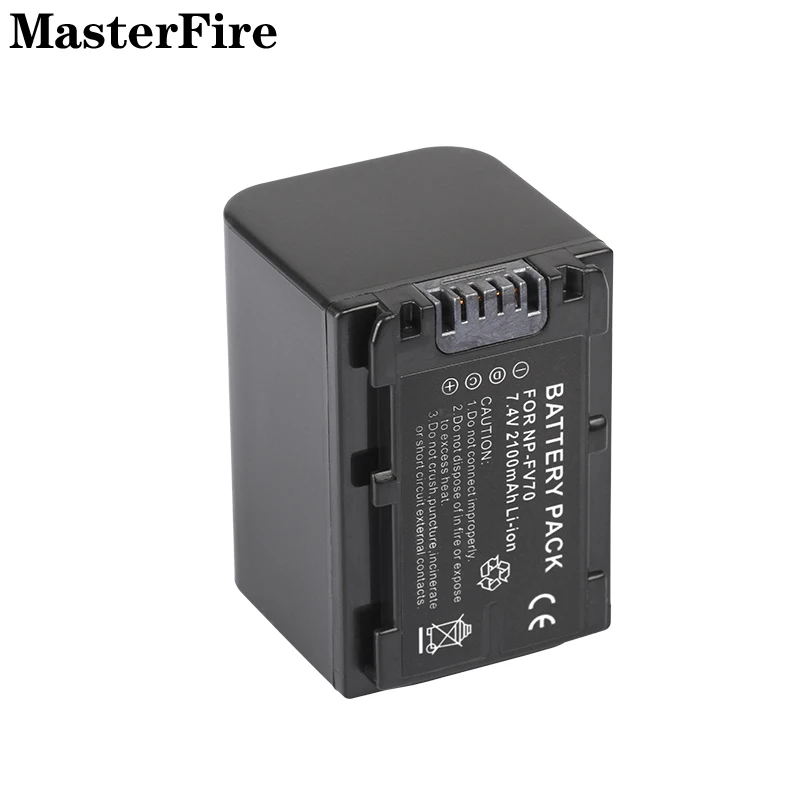 NP-FV70 NP FV70 2100mah Batteria per fotocamera per Sony NP-FV30 NP-FV50 NP-FV100 HDR-CX180E HDR-XR160E HDR-PJ30E NEX-VG10E Batterie