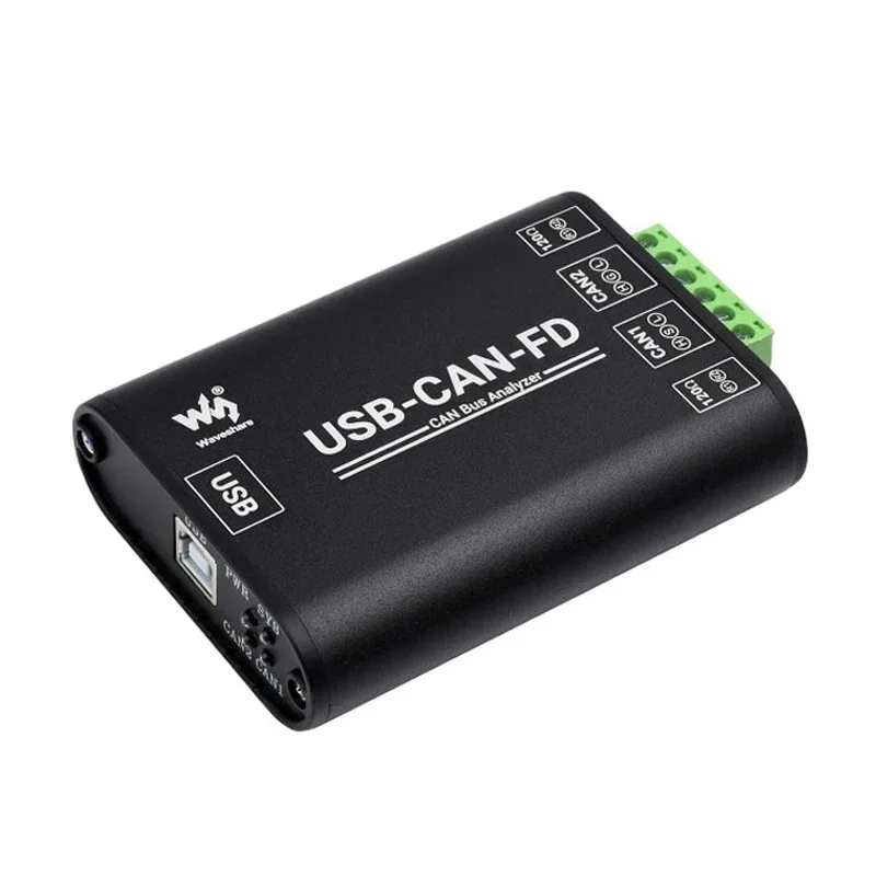 Industrial-Grade High Speed Can Bus Data Analyzer 100Kbps~5Mbps USB to CAN FD Interface Converter Communication Module