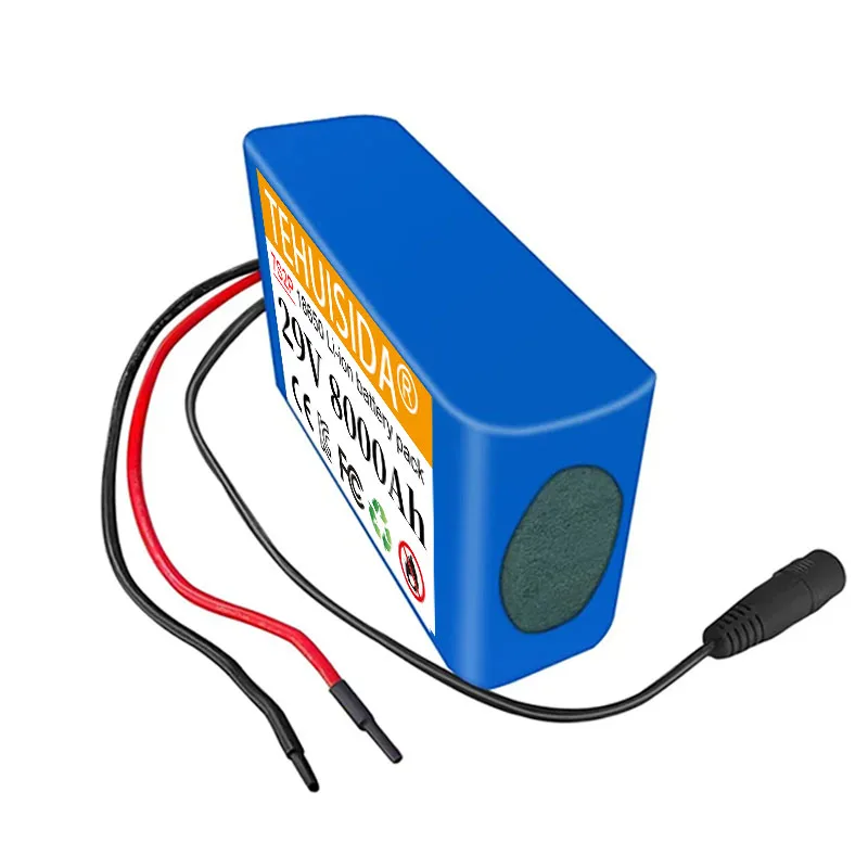 100% Original 7S2P 29V 8000mAh 18650 Lithium-ion Rechargeable Battery Pack, Suitable for All 29V Motor Equipment, with 20A BMS