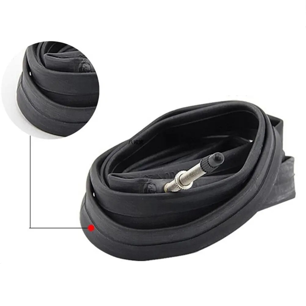 

2Pcs Inner Tube Bicycle Butyl Rubber Repair Mountain Road Commuter Fold Bike Tire 26x1.5 Black Cycling Tubes