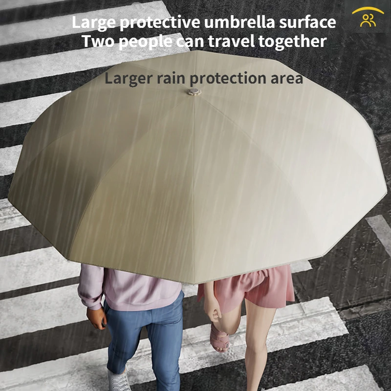 

Black Adult Car Number Plate Umbrella Fully Automatic Large Double Person Portable Wind Resistant Reverse Foldable RainUmbrella