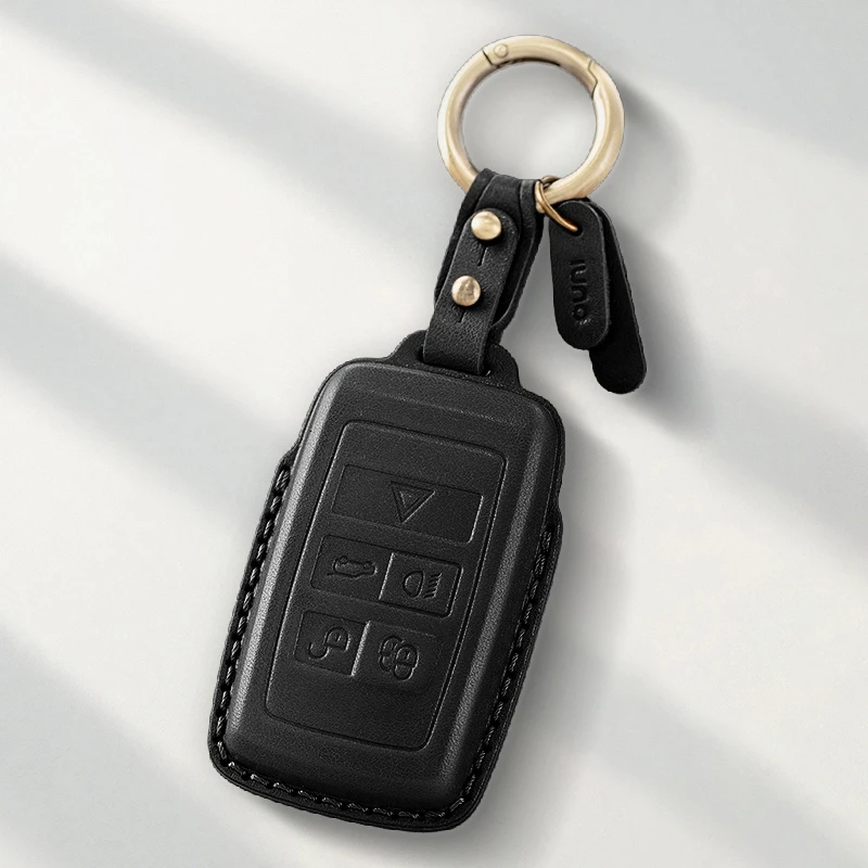 Genuine Leather Protector For Land Rover Range Rover Sport Evoque Freelander Velar Discovery 4 Key Case Cover Fob