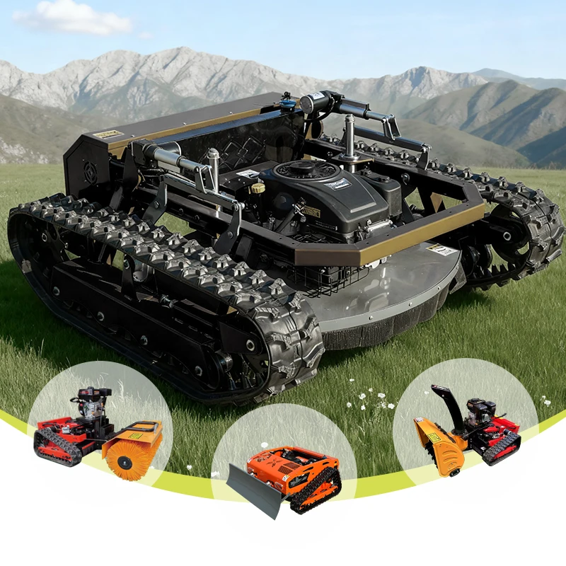 Paralleltank Track Design Add a Variety of Assistive Devices can Work on 70-degree Slopes Automatic Lawn Mower