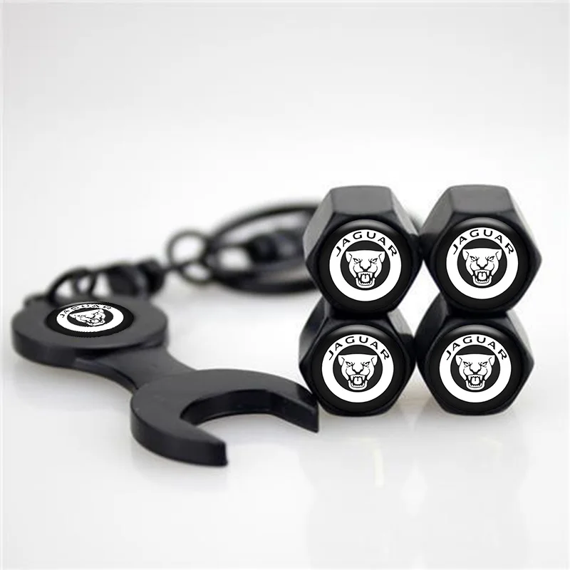 4 шт. автомобильные значки Jaguar, колпачок стержня клапана для колес для Jaguar E-Pace I-Pace XE S F XF XJ F-Type XFR X F-Pace XK X-Type, аксессуары